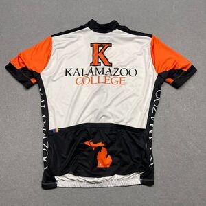 Specialized Cycling Jersey Mens Medium Black Orange Kalamazoo College RBX Comp